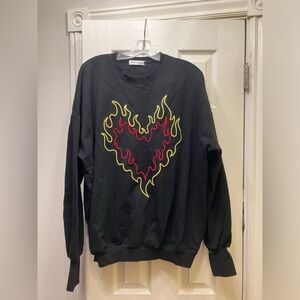The laundry room Burn Heart Sweatshirt